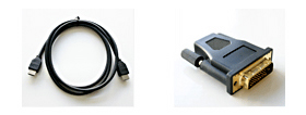 Cable HDMI & Adaptateur DVI